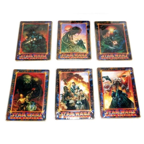 STAR WARS Dark Empire II embossed metal collectors cards in metal tin 1996 LUCAS - Picture 2 of 2
